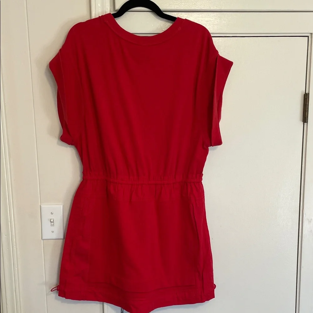 Daily Practice Anthropologie Red Casual Drawstring Dress Great for Valentine’s! - Picture 6 of 6